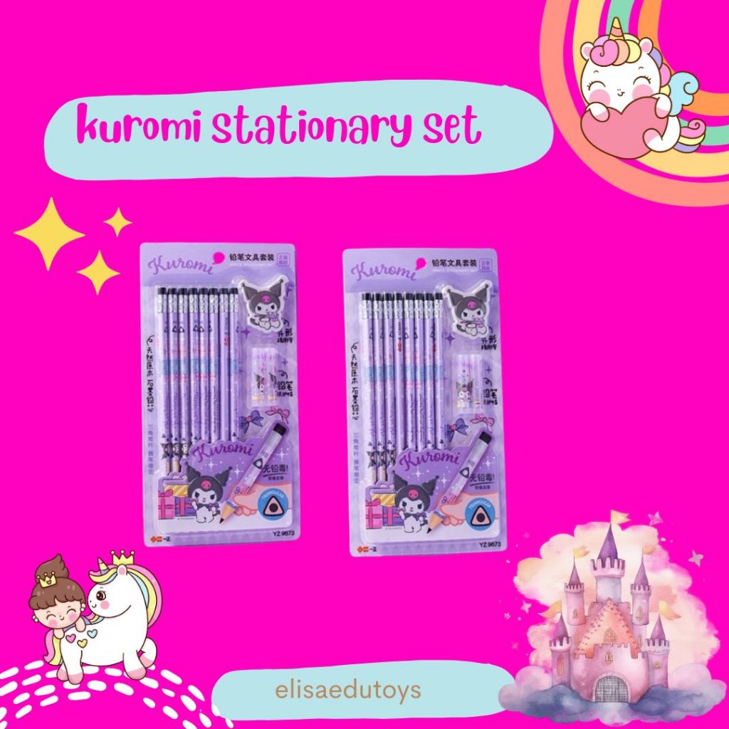 

stationary set kuromi pensil set cute