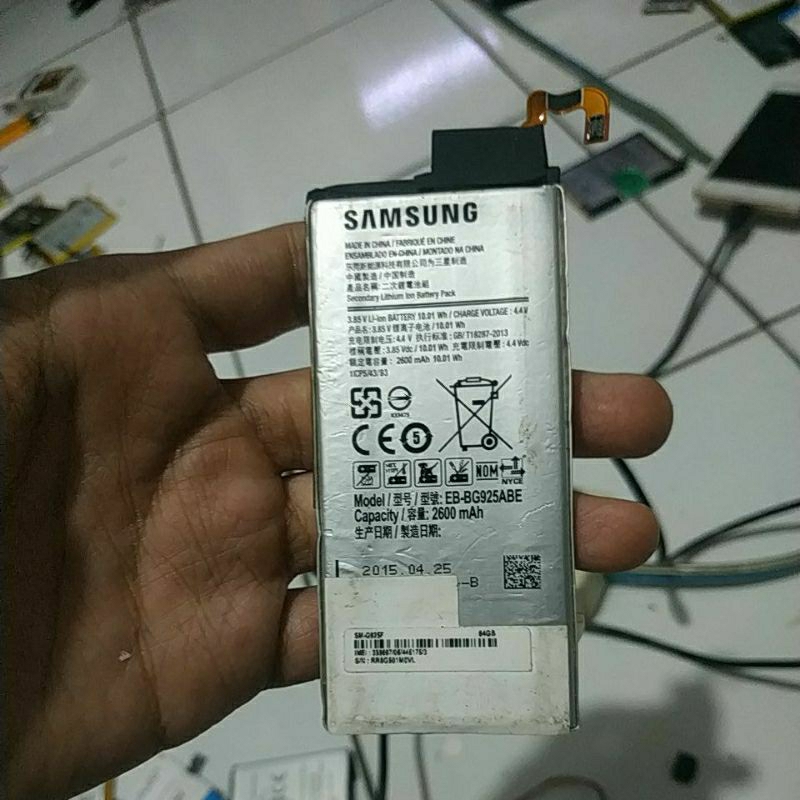 BATERAI BEKAS SAMSUNG S6 edge BG925ABA