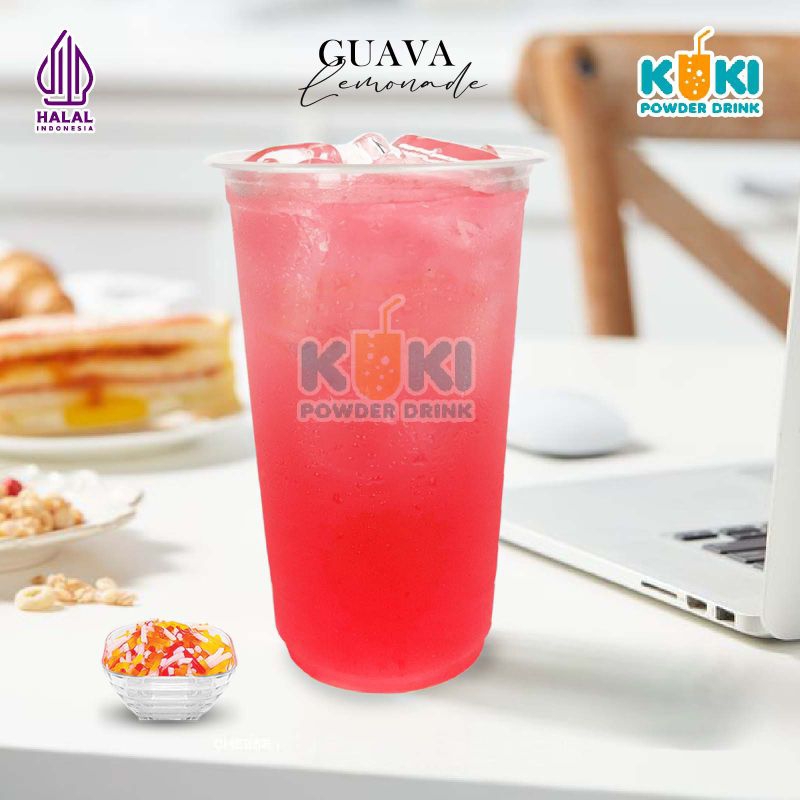 

Kuki Powder Drink Bubuk Minuman Premium Rasa Guava Lemonade 1 Kg