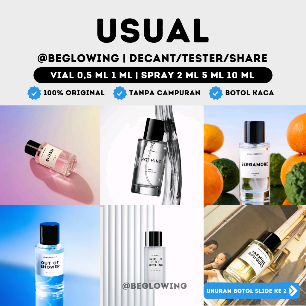 Decant - Usual Scentlab Unusual Orris Smells Like Nothing One Of A Kind Bergamore Nothing Out of Sho