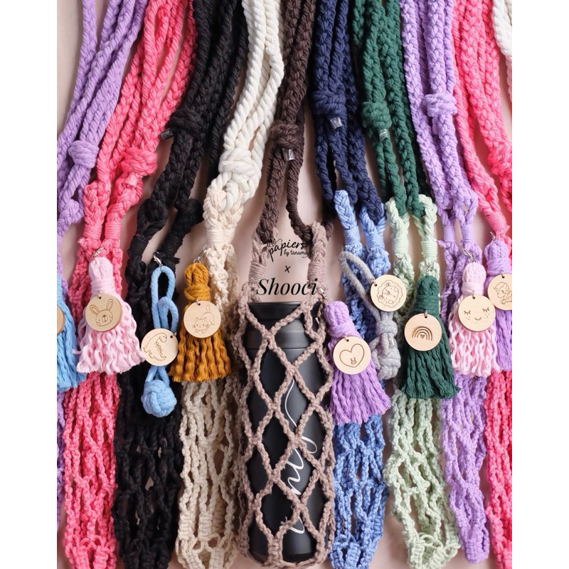 Custom Tumbler Bag/ Tas Termos/ Tas Tumbler/ Macrame Bag/ Custom Bag/ Custom Tas Botol Minum/ Tas Tu