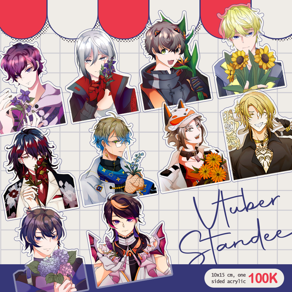 [READY STOCK] EN VTUBER - Luxiem, Noctyx, Shxtou Acrylic Standee