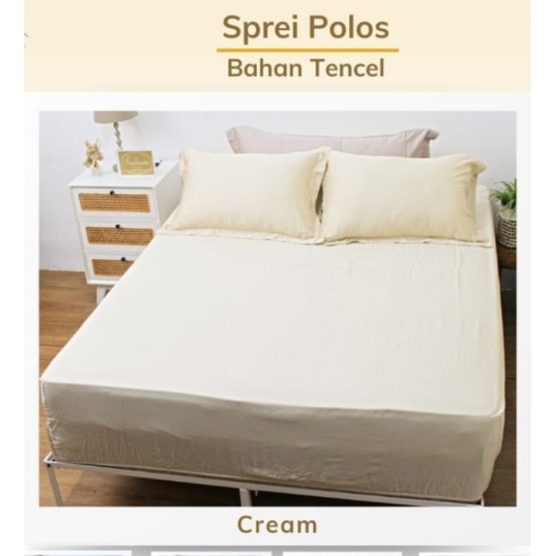 Sprei Polos Bahan Sutra Organik  Tc.800 Ukuran 200x200