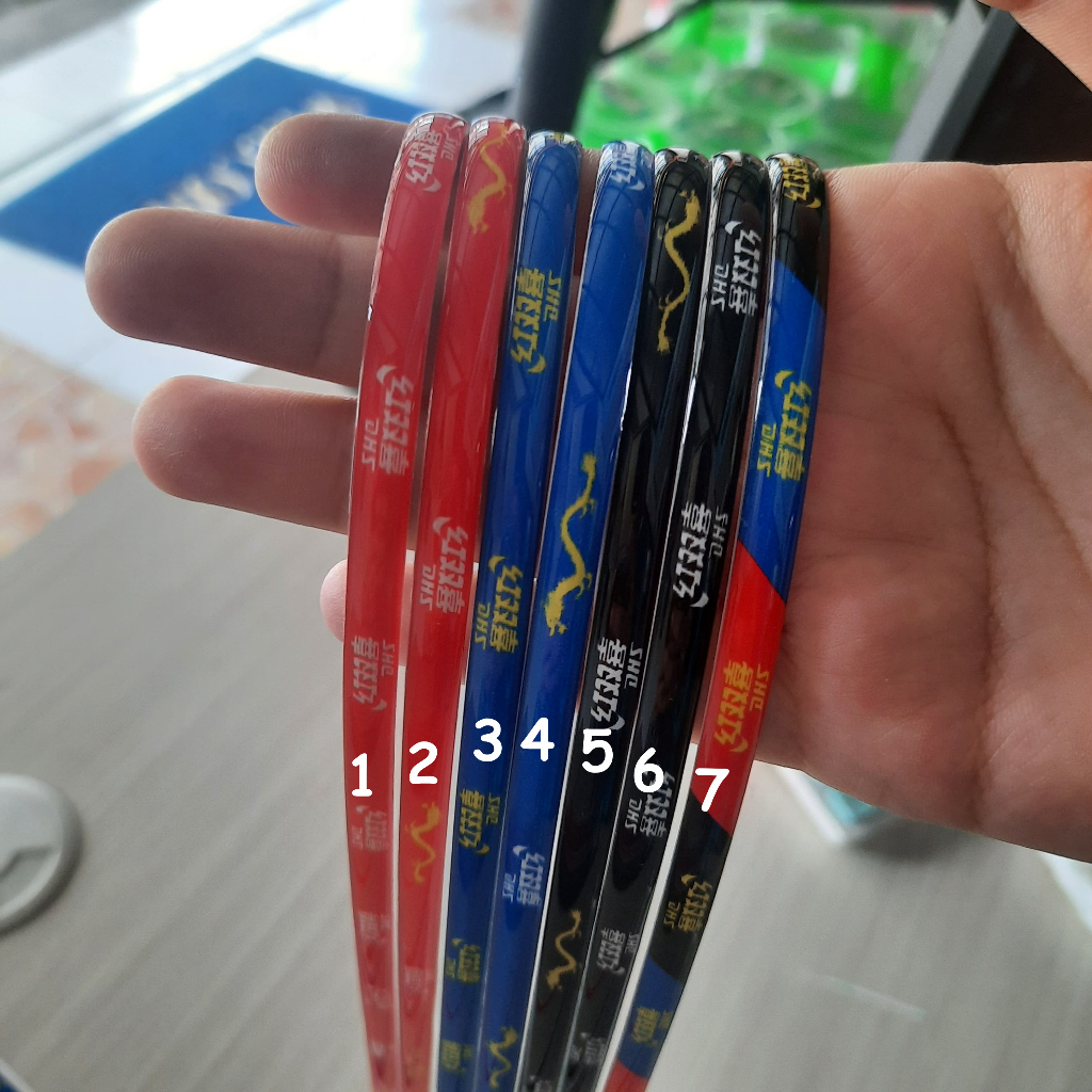 Side Tape Pingpong DHS Tenis Meja List Bet Lokal Resin Timbul