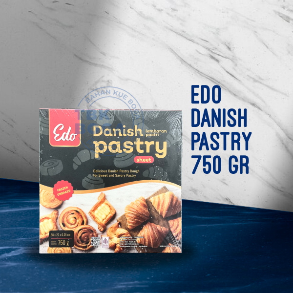 

Edo Danish ( 750 gr ) Pastry Frozen Adonan Pastri Beku Sheet