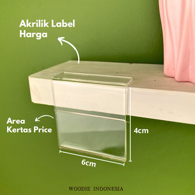 

Label Harga Akrilik Price Tag Bahan Akrilik Premium 2mm