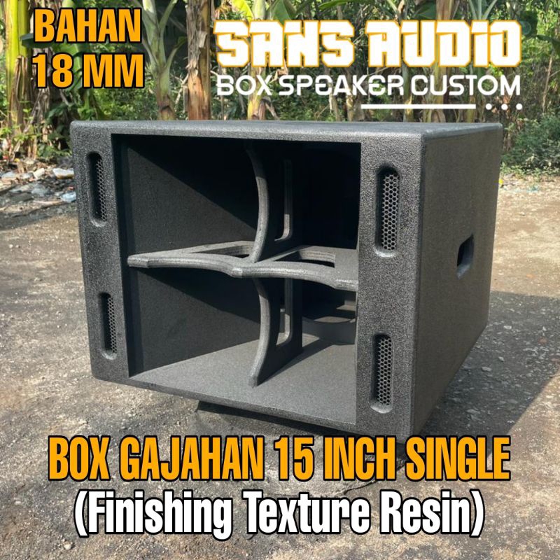 Box speaker gajahan 15 inch single finishing