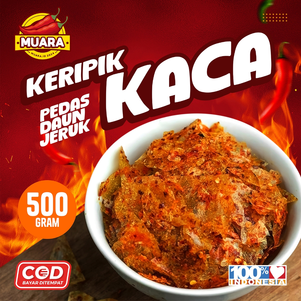 

KERIPIK KACA LEZAT PEDAS DAUN JERUK | KERIPCA KEMASAN 500 GRAM