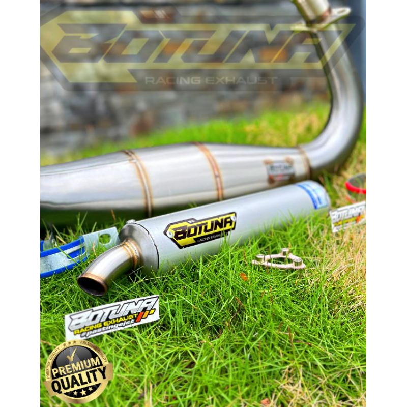 KNALPOT NINJA R RR SS ORIGINAL BOTUNA RACING EXHAUST TYPE PRESS STAINLESS