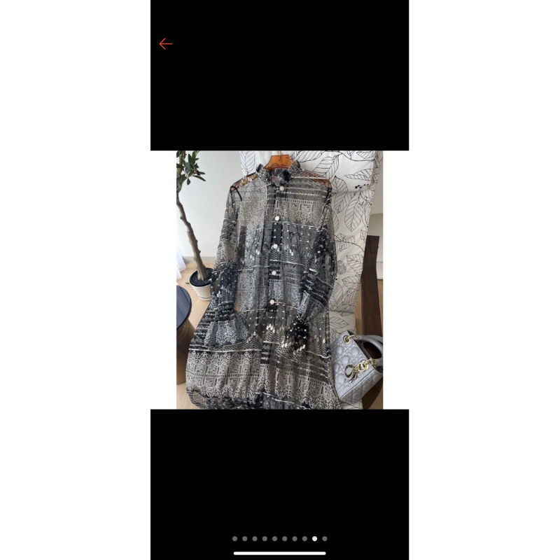 preloved outer haidee orlin alaia sriwijaya black