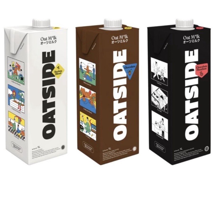 

Ready Stok OATSIDE Susu Oat Gandum 1Liter PROMO HALAL