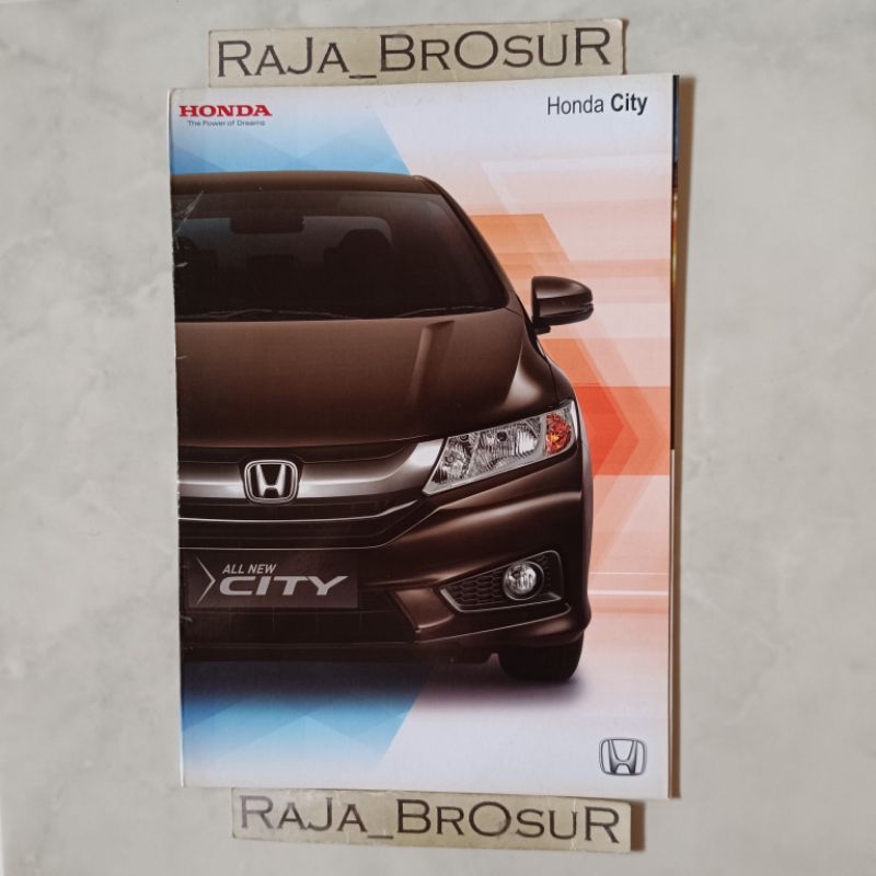 Poster brosur katalog leaflet Honda City 2014