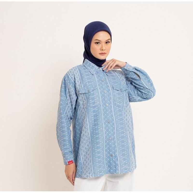 M tunic basic lace cotton tunik dauky