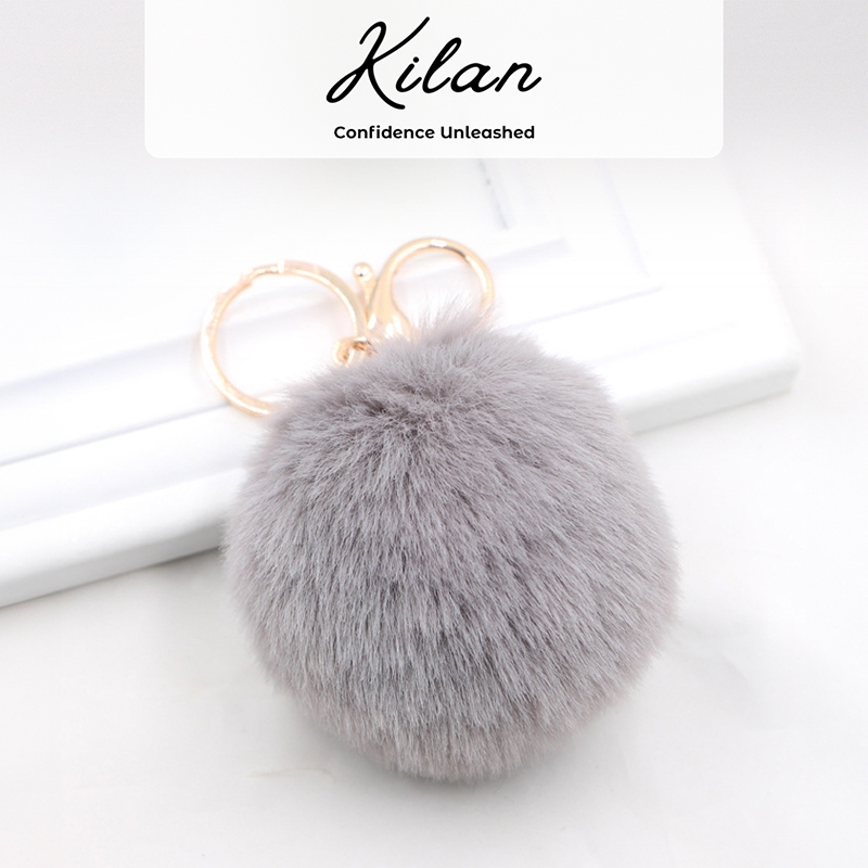 HUMAIRA Gantungan Pom Pom Bulu Gantungan Tas Lucu - CC009