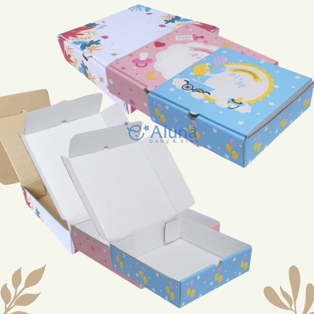 

1 PCS BOX MOTIF HAMPERS DUS KARDUS