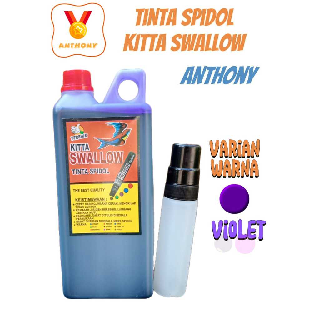 

ANTHONY Tinta Spidol Kitta Swallow VIOLET Permanen