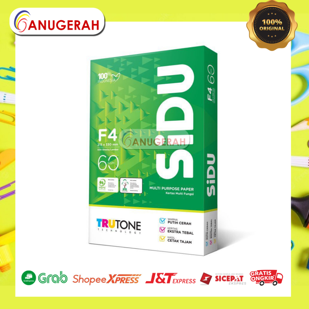 

SIDU FOLIO 60 GR 21.5X33 HVS