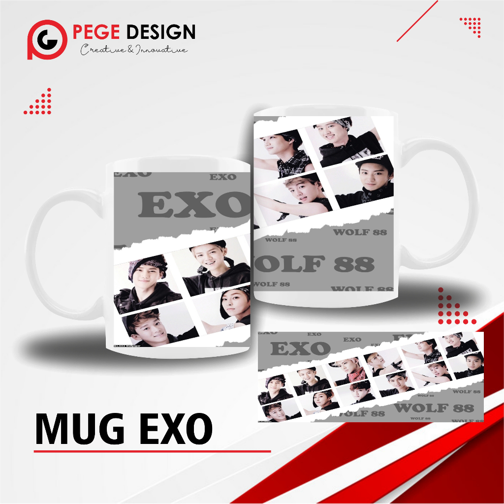 MUG KPOP//MUG EXO//MUG KOREA//SOUVENIR KPOP EXO