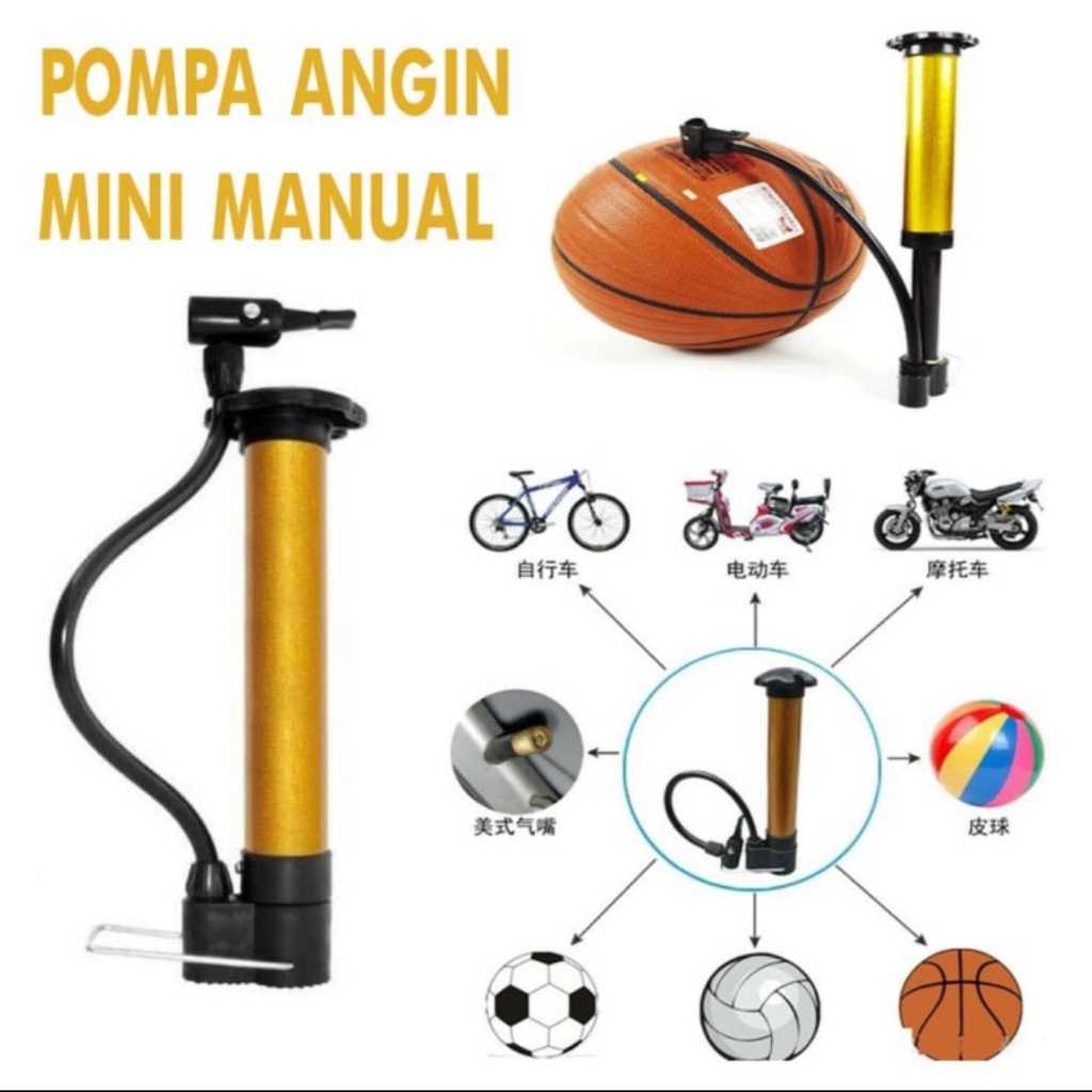 Pompa Ban Mini Portable Hidrolis / Pompa Angin untuk Ban Sepeda dan Motor / Pompa Angin Hydro Ban Mi