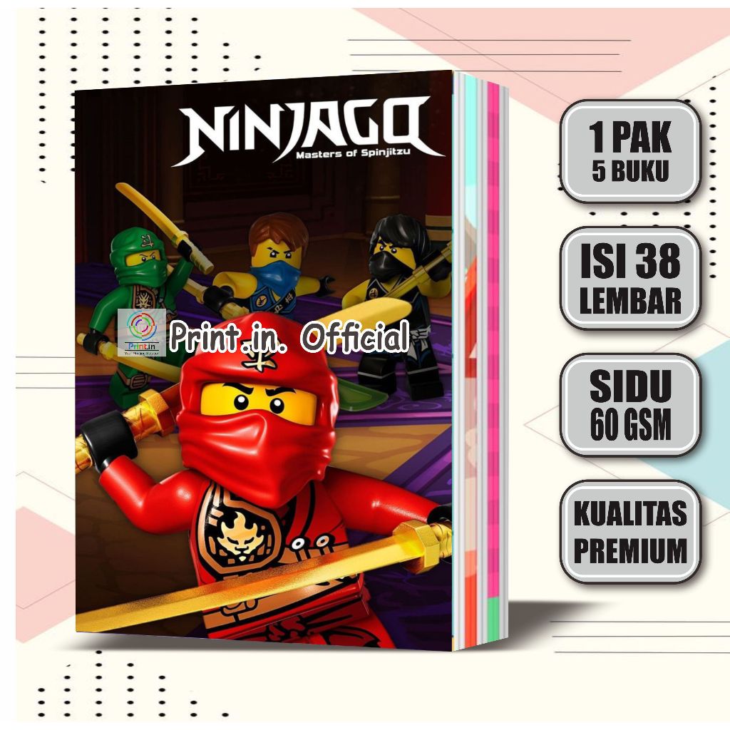 

Buku Tulis Custom NinjaGo 38 Lembar / Buku Tulis Sekolah