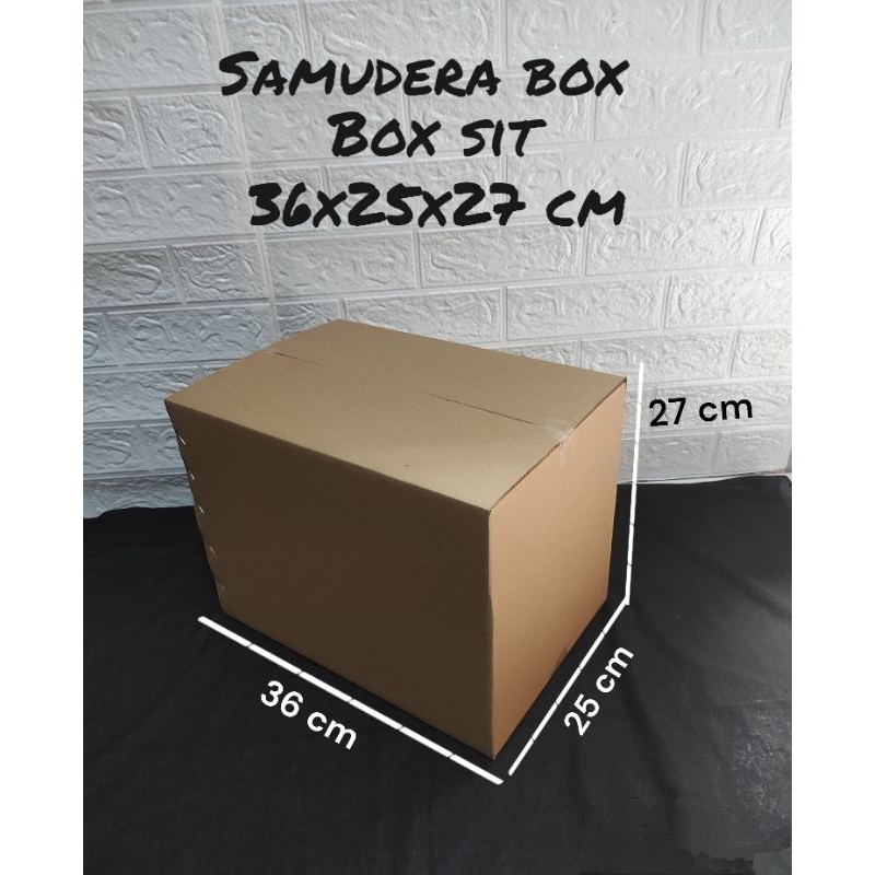 

kardus karton box uk.36x25x27 cm ST singgle wall polos