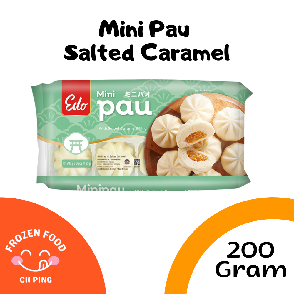 

Edo Mini Pau Salted Caramel 200gr - 8pcs Dimsum / Snack / Frozen