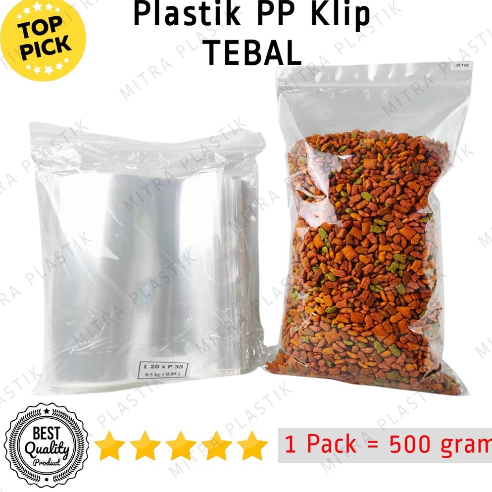 ART C37T Plastik PP Klip Bening Tebal 9 Micron Zip Lock Zipper 5 gram Kemasan Snack 12x15 12x2 14x16