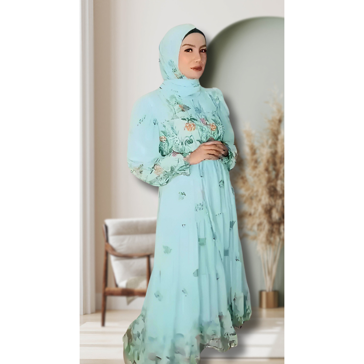 Gamis Set Jilbab Ceruti Premium