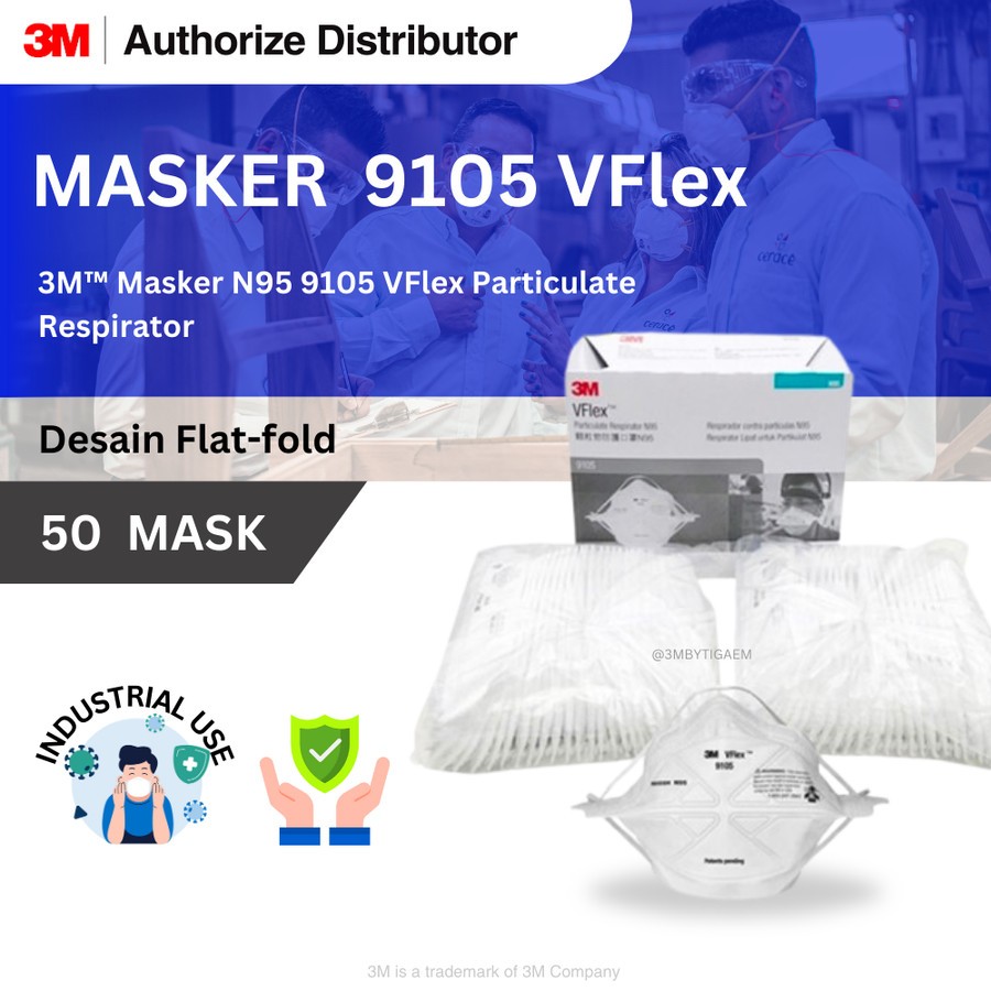 3M Masker N95 9105 VFlex Particulate Respirator