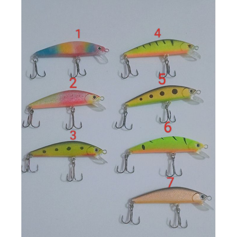 Homemade umpan casting lure Minnow dilapisi resin type sinking