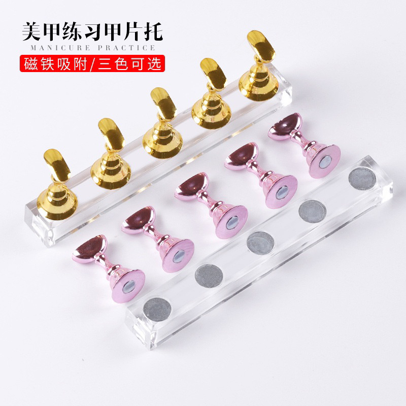 Nail display Stand Holder & tack it / Stand Holder Practice Nail Art / Display Kuku palsu