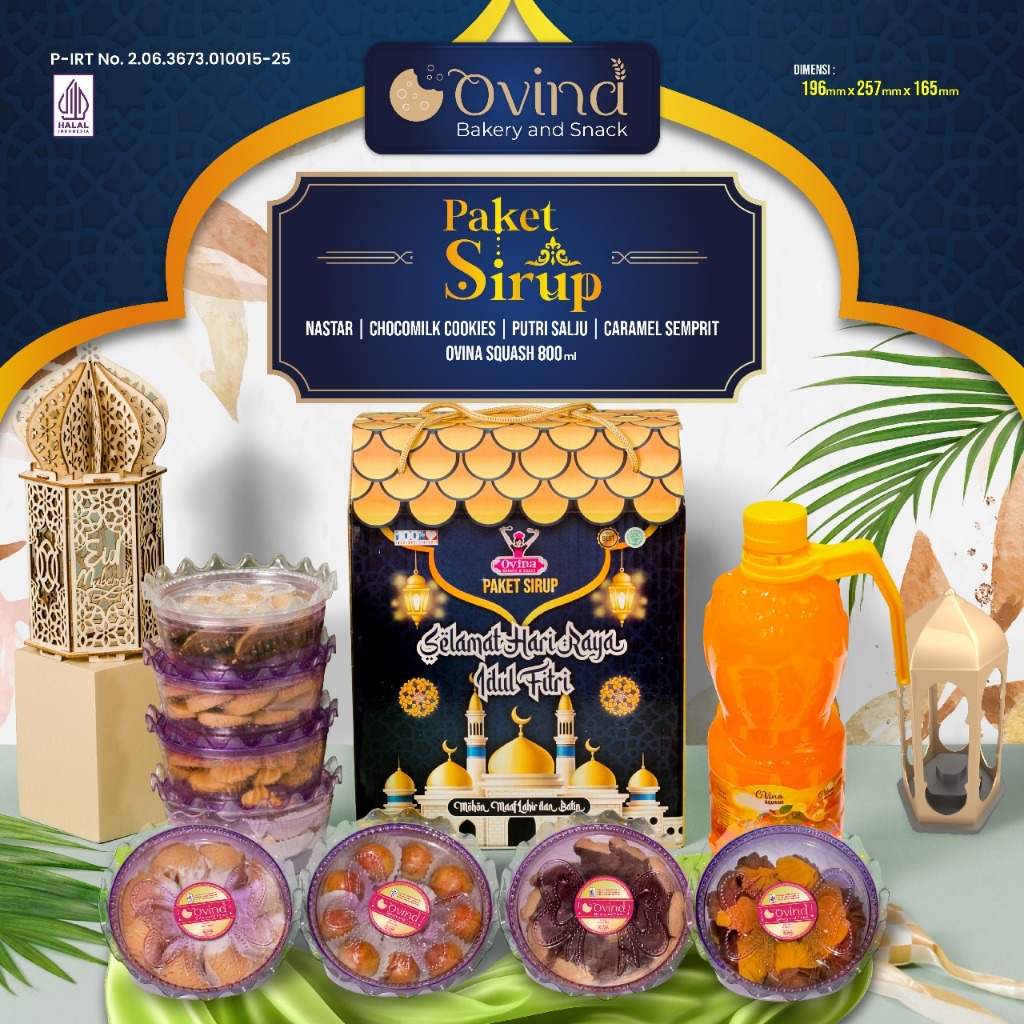 

Ovina Paket Sirup 4+1 Kue Lebaran Idul Fitri