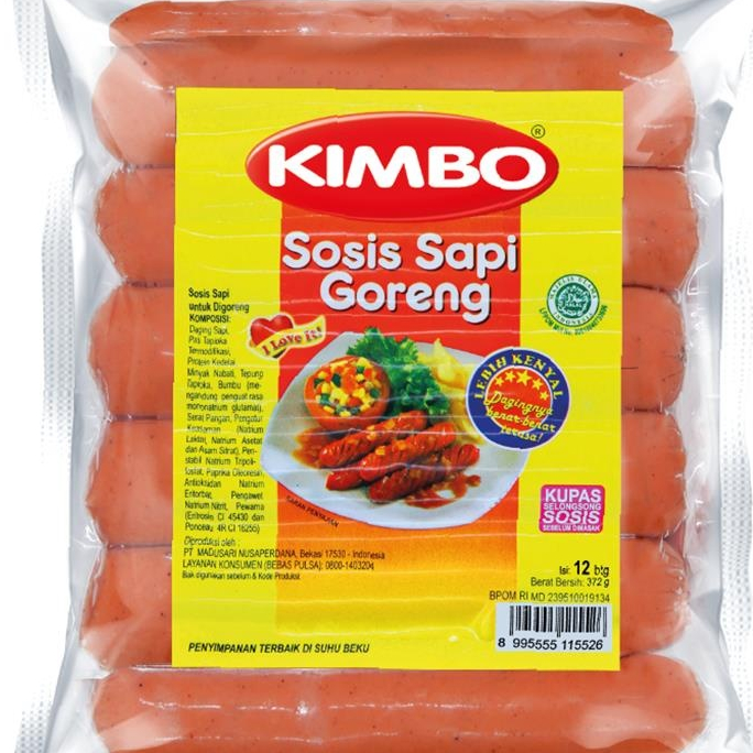 

KIMBO SOSIS SAPI GORENG ISI 12 - DISASS JOGJA