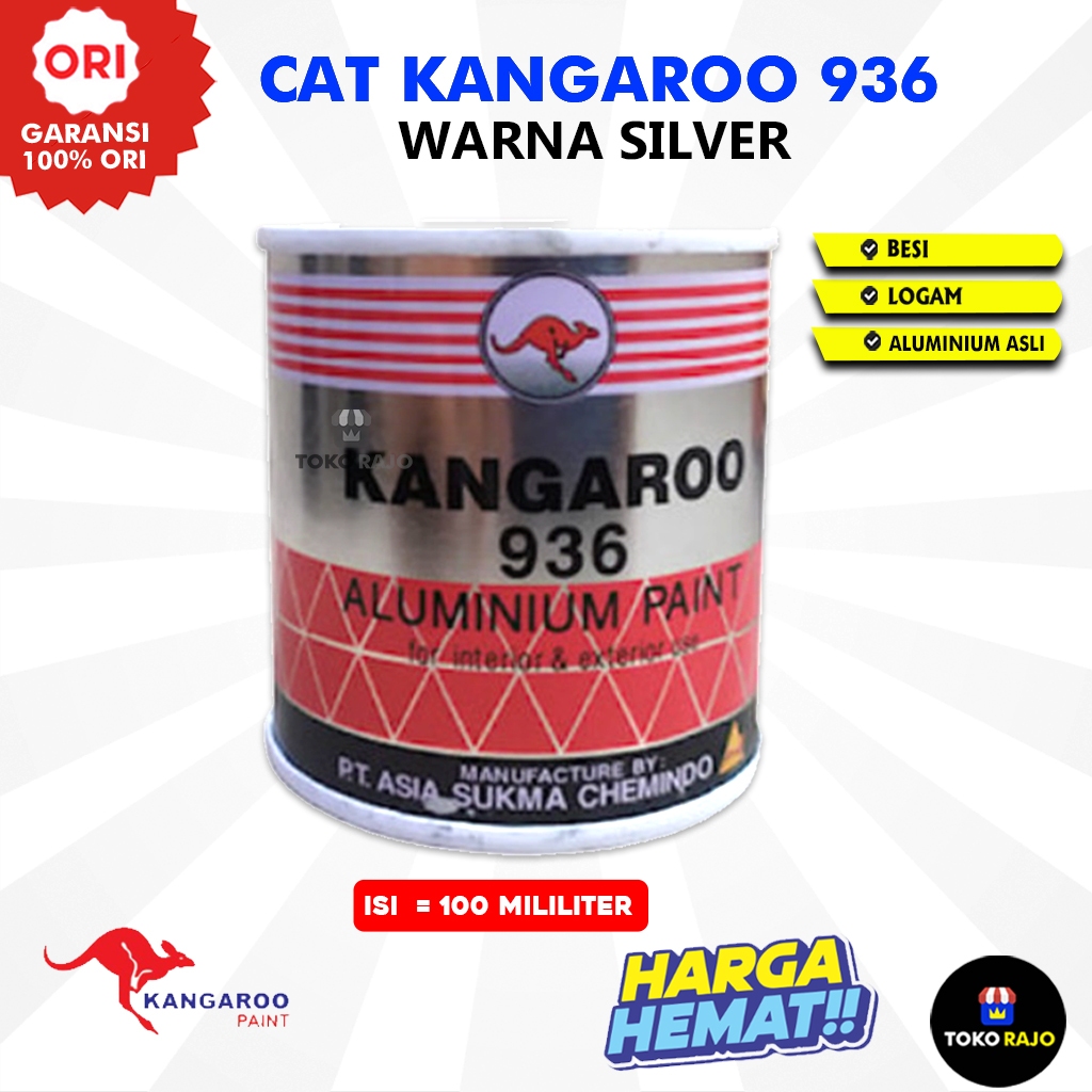 Cat Silver Kangoroo Cat Minyak Besi Metal Kayu Aluminium Tembaga Plastik Pagar Rumah bODY Motor Mobi