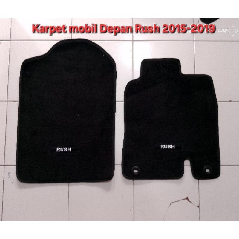 NEW PORODUK KARPET MOBIL RUSH DEPAN BLUDRU ASLI 2015-2016