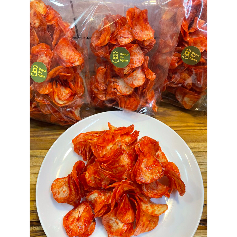 

Keripik Singkong Sanjai Balado Pedas Manis Asli Minang