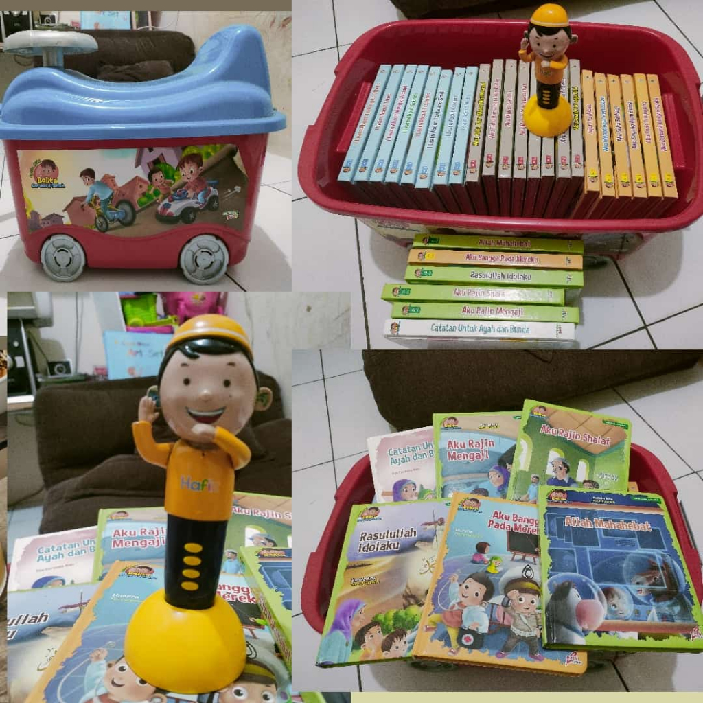 PRELOVE, SET BUKU + MAGIG PEN HAFIZ LITTLE ABID (27 BUKU + 1 BUKU PANDUAN AYAH BUNDA) BALITA CERDAS 