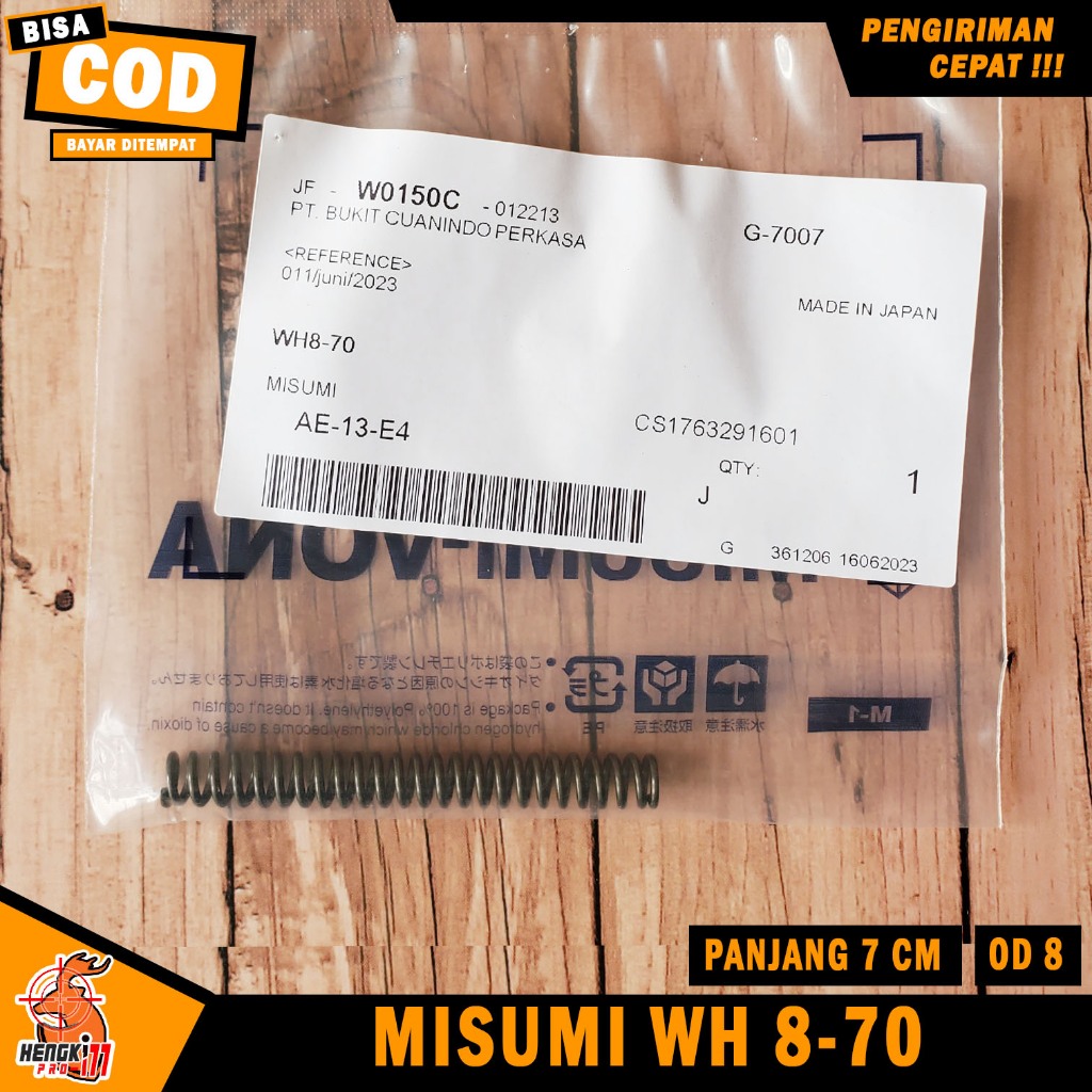 Per Misumi Mizumi Jepang Misumi Bulat WH 8-70 OD 8 Panjang 7 cm Keras
