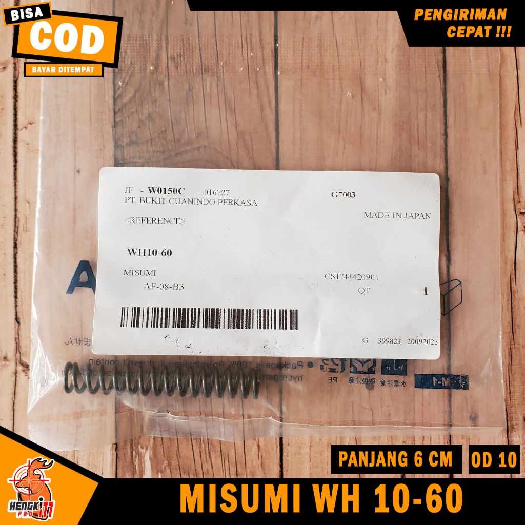 Per Misumi Mizumi Jepang Misumi Bulat WH 10-60 OD 10 Panjang 6 cm Keras