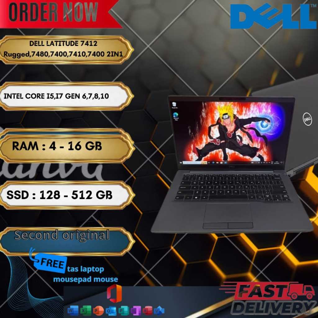 UNTUK ANAK SEKOLAHAN DELL LATITUDE 7414 RUGGED,7480,7400,7410,7400 2IN1 bergaransi serta berkualitas