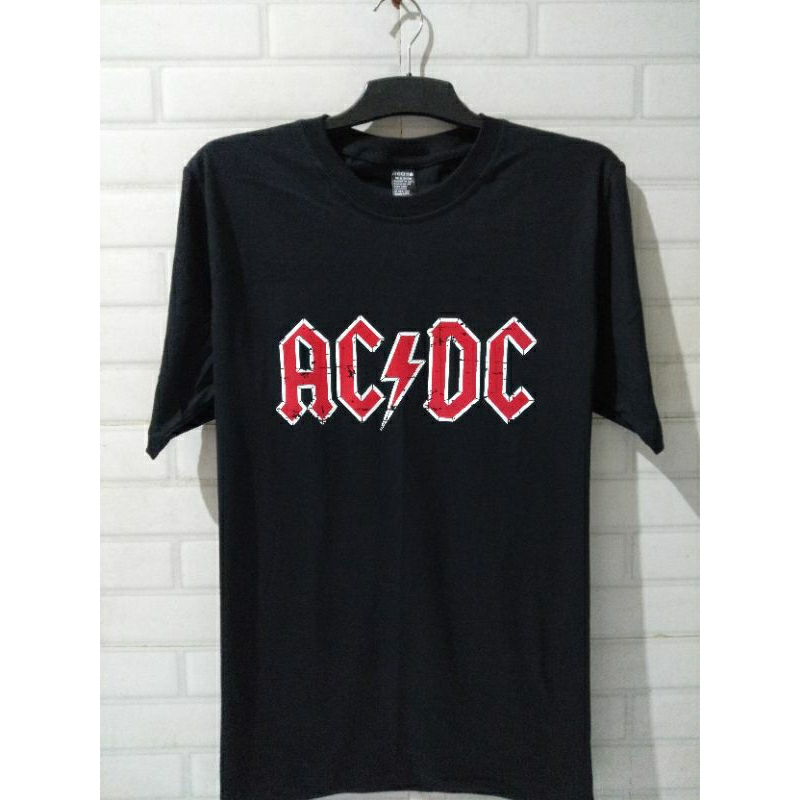 kaos Musik Band ACDC - tidak ada jahitan pinggir