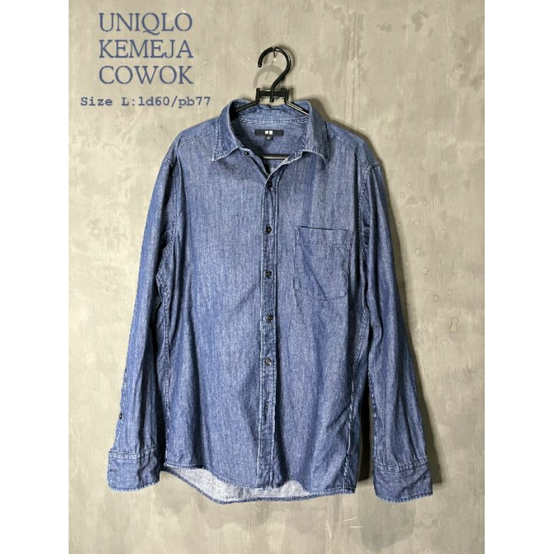 Second Branded Kemeja Pria Uniqlo/Ricardo