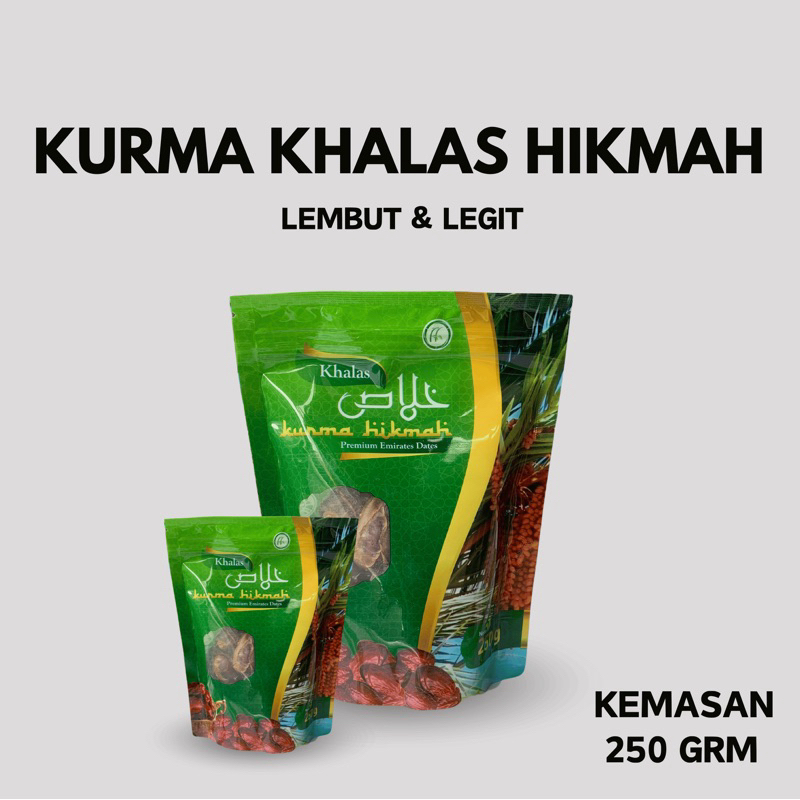 

Kurma Hikmah Khalas / Kholas 250 Gram