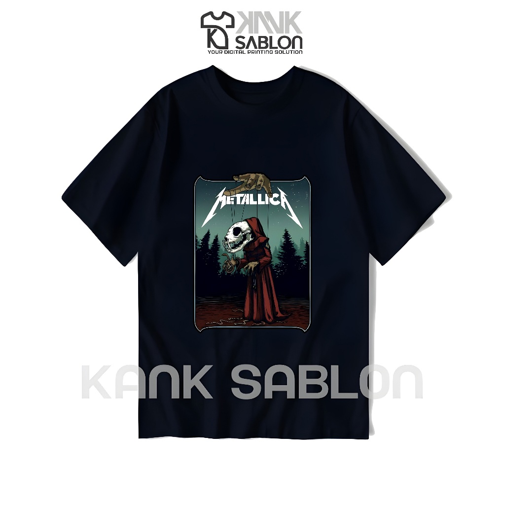 TYPE 35 - KANK SABLON - Kaos BAND "METALLICA" - T-shirt METALLICA - Kaos METAL - Baju ROCK - Kaos Ba