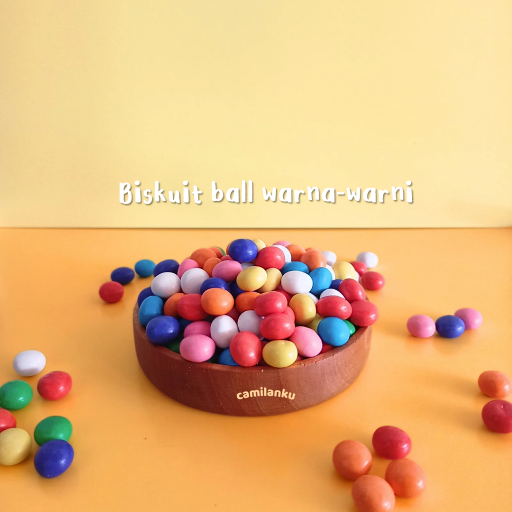 

Biskuit Ball Permen warna-warni