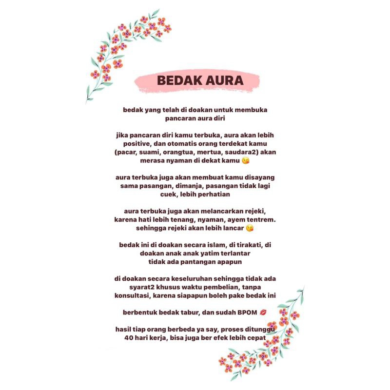 Bedak Pembuka Aura