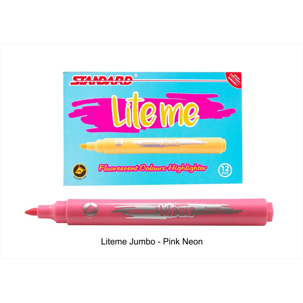 

Standard Lite Me - Jumbo Neon / Satuan ( Highlighter / Text Marker / Penanda Warna )