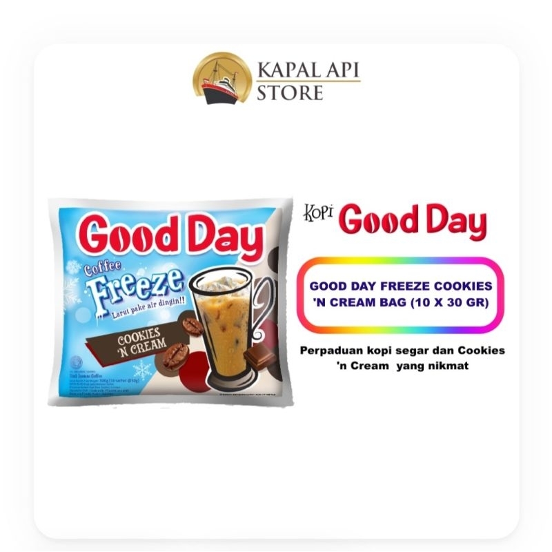 

Good Day Coffee Freeze Cookies'N Cream Bag