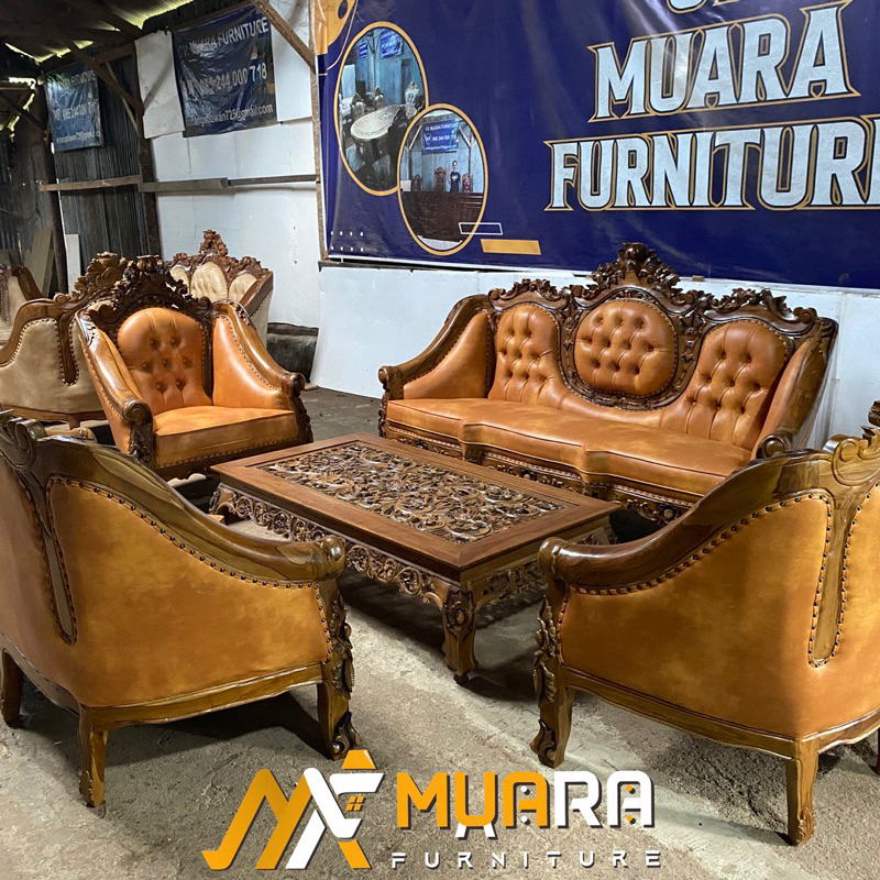Ready Stok Sofa Monaco ganesa kayu jati