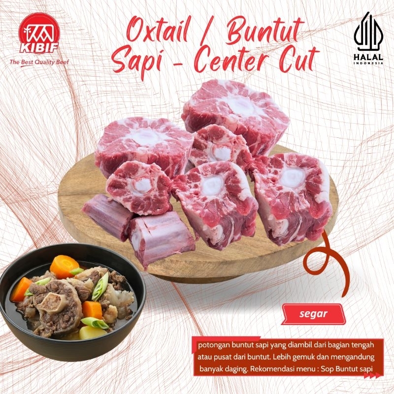 

Oxtail / Buntut Sapi - Segar - Center Cut 1kg